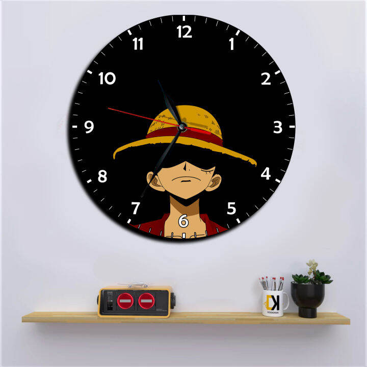 Jam Dinding Kayu Bulat Anime Onepiece Pusatmode54321 | Lazada Indonesia