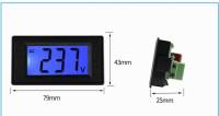 วัดโวล์ไฟฟ้าจอดิจิตอล D69-AC500V 220V LCD วัดไฟฟ้า 80-380V หน้าจอLED แสดงผลสีฟ้า ขนาดหน้าจอ 79x43x25mm ไฟบ้าน2สาย สินค้าสวยได้มาตรฐาน