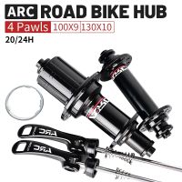 ARC Road Bike Hub Hub 4 pawls 48 clicks Front 100 Rear 130 NBK Bearing Hub 20 24 Holes Bicycle Hub V brake Ultralight 280g 8-11S