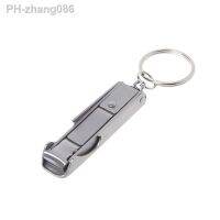 39BA 2 in 1 Nail Clipper Bottle Opener EDC Pocket Tool Nail File Keychain For Travel