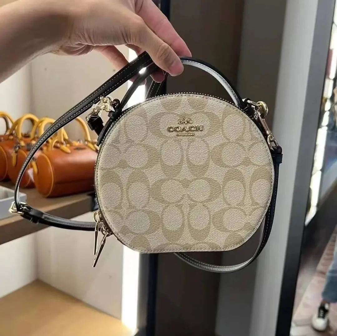 Authentic Coach Canteen Crossbody In Blocked Signature Canvas CC729 - Light Khaki/Brown Multi | Lazada PH Authentic Coach Canteen Crossbody In Blocked Signature Canvas CC729 - Light Khaki/Brown Multi | Lazada PH