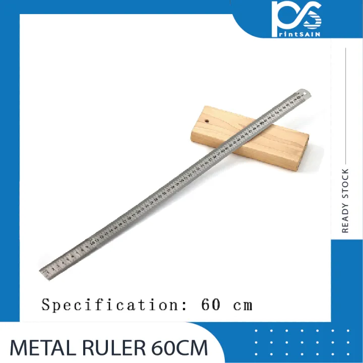 Heavy Duty Durable Thick Stainless Steel / Metal Ruler / Pembaris Besi ...