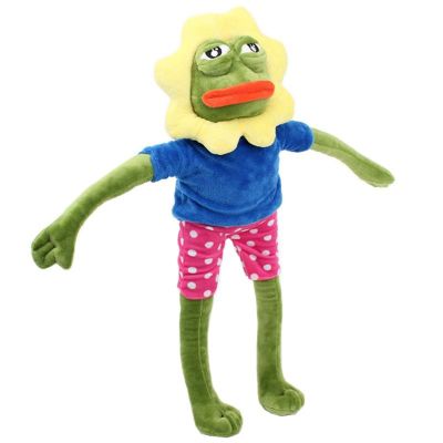 Frog Sad Frog Pepe Feels Bad Man Feels Good Man Sun Flower Doll Toy Stuffed