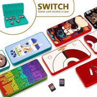 24 In 1 For Nintendo Switch OLED LITE Accessories Cute Game Card Case Nintendoswitch SD Cards Pink Shell Swtch Storage Box