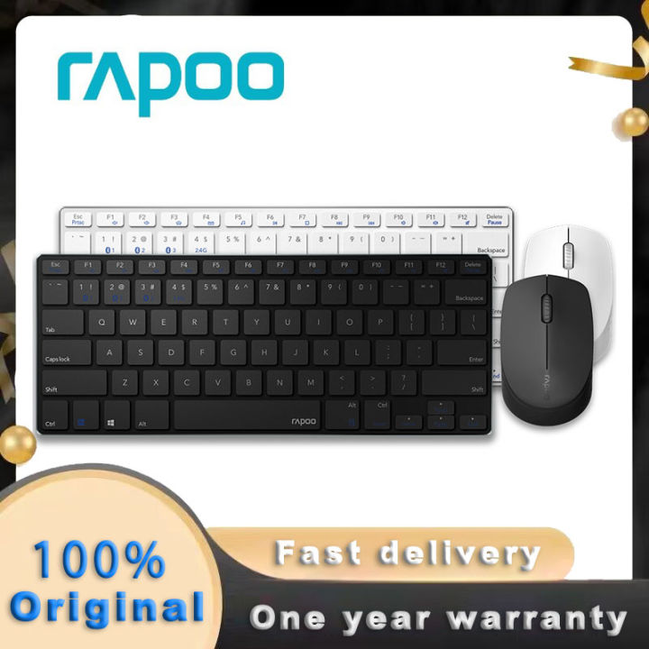 rapoo-9000g-มินิหลายโหมดเงียบคีย์บอร์ดไร้สายเมาส์คอมโบสำหรับ-pc-ทีวีคอมพิวเตอร์