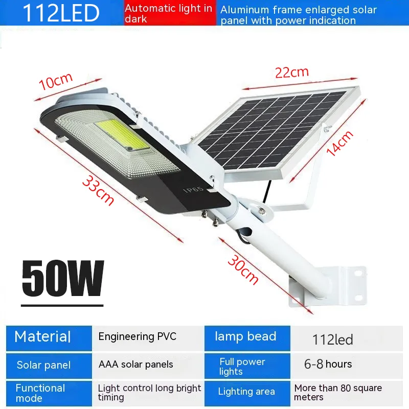 High Brightness IP67 Waterproof Solar Powered Street Lights LED Solar Lights  50W/150W/300W, Dusk to