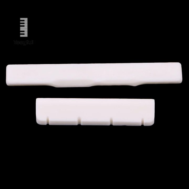 tooyful-ukulele-string-bridge-cattle-bone-saddle-nut-set-for-4-string-guitar-uku-uke