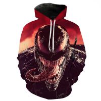 {Echoes Department Store}ฤดูใบไม้ร่วง Venom Hoodie ผู้ชาย39; S ผู้หญิงเด็กแฟชั่นเสื้อลำลอง3D พิมพ์เสื้อสวมหัวถนนฮิปฮอปฮาราจูกุด้านบนผู้ชายเสื้อผ้า