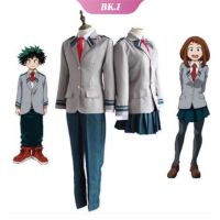 ➛➚ชุดเครื่องแบบนักเรียน ลายการ์ตูนอนิเมะ Boku No Hero Academia Midoriya Izuku Bakugou Katsuki Gray My Hero Academia OCHACO URARAKA