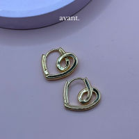 avantgarde.bkk ? Love eternally hoop earrings (brass+18K)