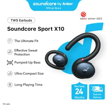 Soundcore by Anker, Soundcore Sport X10 True Wireless Bluetooth 5.2 Workout  Headphones