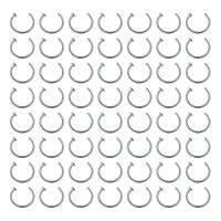 【YF】 100Pcs/Lot Women Men Stainless Steel Nose Ring Body C Style No Piercing Bone Clip Jewelry Earring Piercings Fashion