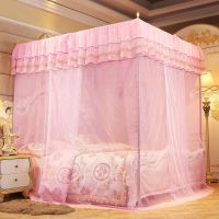 【CW】 Luxury Princess Three Open Doors Bed Canopy Mosquito Net Double Bed Bedding High Quqlity Bed Curtain Hot