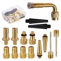 Bike Tire Valve Adapters Bicycle Brass Pump Adapter Bike Pump Adapters Ball Pump Needle Balloon Inflatable Toys Nozzle Inflator Adapter Air Pump Accessories for Air Compressor gorgeous