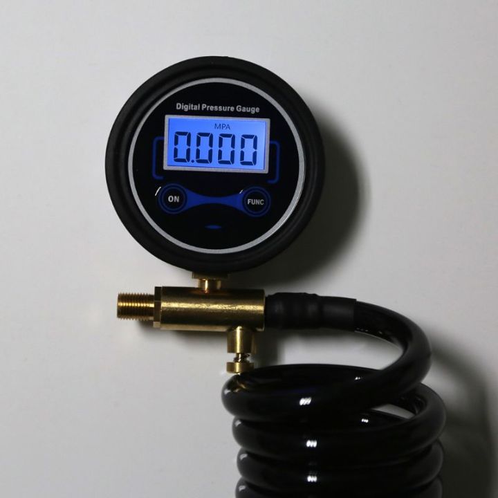 deflator-inflator-เครื่องวัดความดัน-monitor-200-psi-air-gauge-สำหรับปั๊มลม0-01bar-precision-สำหรับ3m-pu-extension-coil-hose