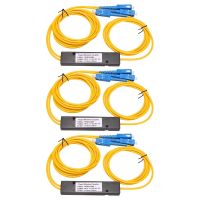 3X Ftth SC UPC 1X2 Plc Singlemode Fiber Optical Splitter Fbt Optical Coupler