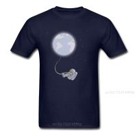 Astronaut 2018 Trendy Navy Blue T-Shirt For Men Family Guys Casual Cartoon Universe Print Short Sleeve Top T Shirt 【Size S-4XL-5XL-6XL】