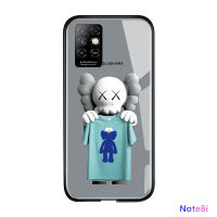 UCUC เคสโทรศัพท์เคสสำหรับ Infinix Note 8i /X683แฟชั่นผู้ชายที่เป็นที่นิยมเคสโทรศัพท์ชายการ์ตูนเคสโทรศัพท์ Girls Limited Edition กระจกเทมเปอร์ปลอก Slim ขอบซิลิโคนฝาครอบโทรศัพท์