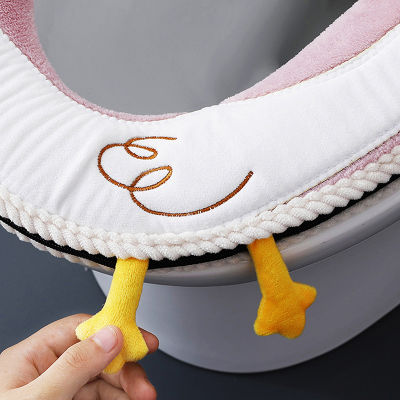 New Hot Sale Comfortable Cartoon Bathroom Toilet Seat Cover Winter Toilet Cover Household Closestool Mat Seat Case Lid Cover