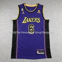 10 22-23 L.A. LAKERS JAMERS 6 PURPLE WHITE basketball jerseys sportswear vest T-shirts S-XXL