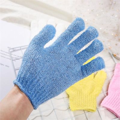 Five Fingers Bath Gloves Shower Towel Scrub Gloves Body Massage Sponge Bath Gloves Adults Children Home Supply Cleaning Gloves