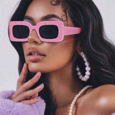 Oversized Black Pink Sunglasses Summer 2022 Women Fashion Trending Product Green Yellow Off White Sun Glasses Square Retro