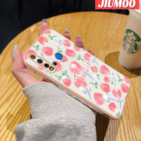 เคส JIUMOO สำหรับ Huawei Nova 5i P20 Lite 2019เคสซิลิโคนนิ่มลายการ์ตูนน่ารักชุบเคสมือถือดีไซน์ใหม่ขอบสี่เหลี่ยมกันกระแทกเคสป้องกันกล้องฝาปิดเลนส์เต็มรูปแบบ