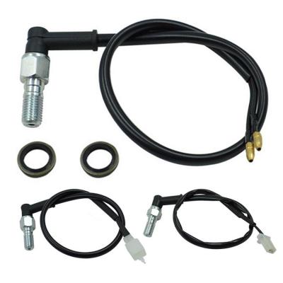 Motorcycle Hydraulic Brake Switch Universal Motorcycle Rear Brake Line Brake Hose Set Universal Hydraulic Brake Pressure Light Switch safety