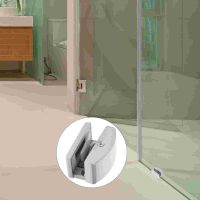 Household Frameless Glass Door Stopper Door Track Guide Glass Sliding Door Guide Shower Door Bumper