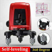 360องศา Self Leveling Mini ระดับเลเซอร์ข้าม2เส้น1จุด + กระเป๋าความสว่างสูงระดับความแม่นยำ