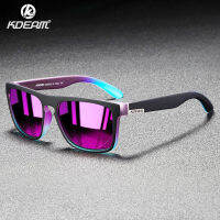 New KDEAM Mirror Polarized Sunglasses Men Ultralight Glasses Frame Square Sport Sun Glasses Male UV Travel Goggles CE X8