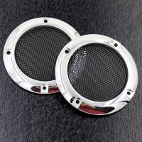 2X 2inch ABS Subwoofer Speaker Coaxial Mesh Grille Cover Woofer Silver Speaker Cover Grill 56mm