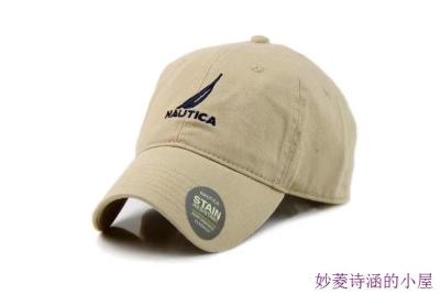 Foreign trade original single European and American skateboard NAUTICA embroidery label Korean baseball hat mens outdoor golf golf