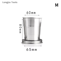 Longjia Tools ถ้วยพับสแตนเลสพร้อมพวงกุญแจแบบพกพา telescopic CUPS