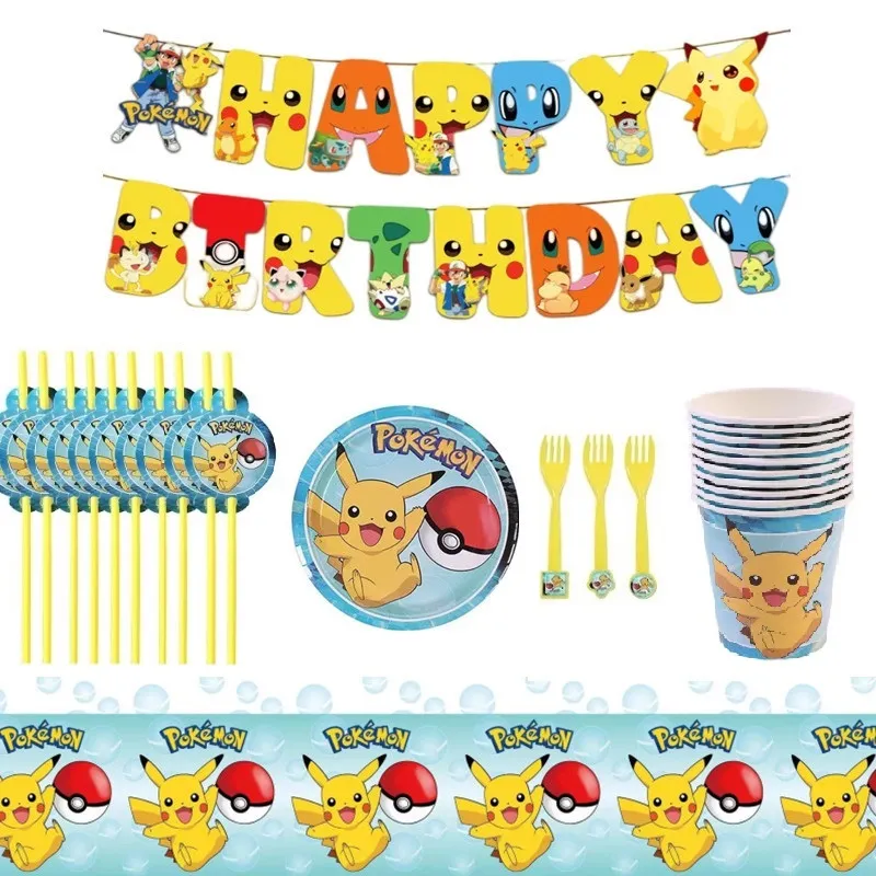 Pikachu Birthday Decorations, Birthday Decoration Pokemon