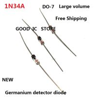 10PCS Freight Free  new IN34 Universal 1N34A Schottky Germanium Detector Diode DO-7 Large Volume Plug-in Transparent Glass Electrical Circuitry Parts