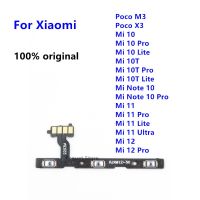 ปุ่มปรับเสียงปุ่มเปิดปิดปุ่มควบคุมปุ่มปรับระดับเสียงเหมาะสำหรับ Xiaomi Mi Note 12 10 10T 11 Lite Pro Ultra Poco M3 X3