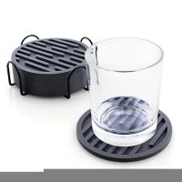 【CW】 1pc Silicone Cup Coasters Non-slip Pot Holder Table Placemat Round Resistant Coaster Accessories