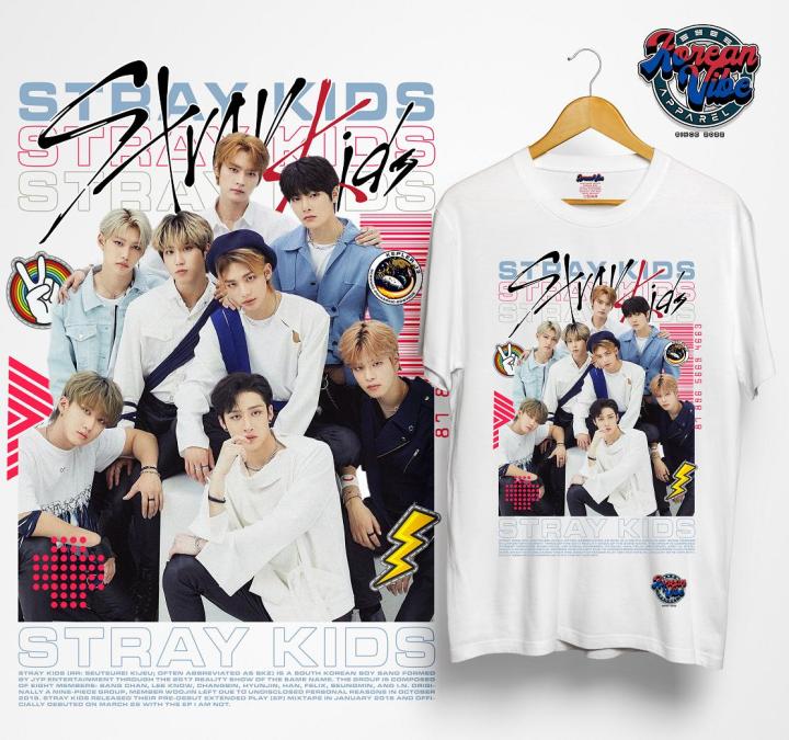 Korean Vibe STRAY KIDS WHITE BOOTLEG GRAPHIC TSHIRT UNISEX | Lazada PH