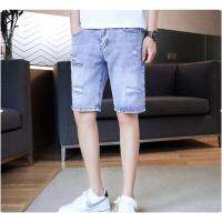 New Men’s Denim Shorts Summer Thin Shorts for Men Fashion Korean Version Casual Torn Pants 5 Crops Outwear 반바지 Ropa Hombre