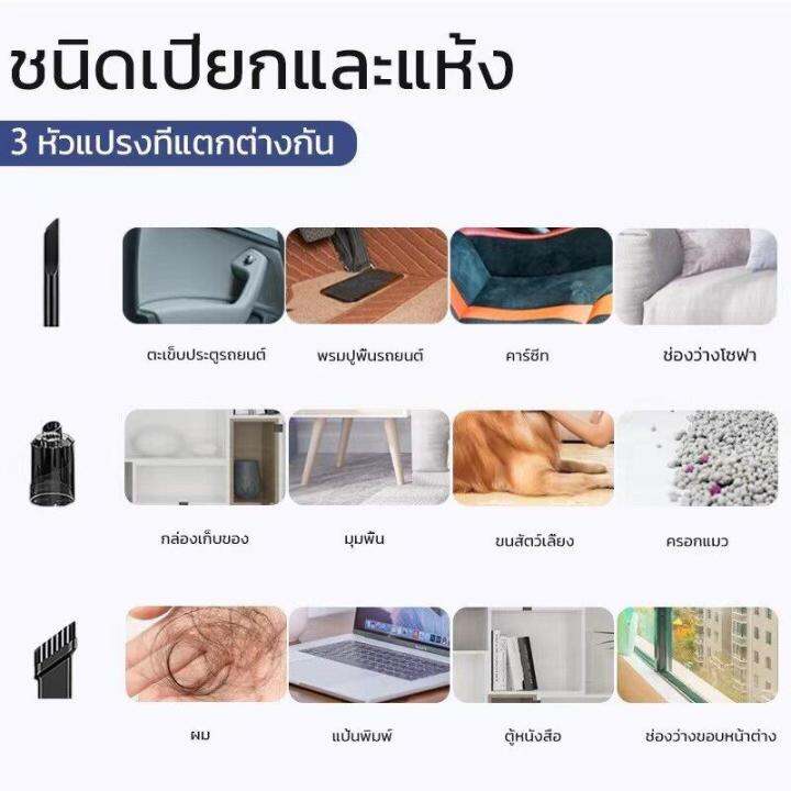 รุ่นอัพเกรด-แรงดูดที่แข็งแกร่ง-เครื่องดูดฝุ่นแบบมือถือ2-ใน-1-เครื่องดูดเอนกประสงค์ใช้ได้ทั้งในบ้านและในรถ-เครื่องดูดฝุ่นไร้สาย-ดูดฝุ่นไร้สาย-เครื่องดูดฝุ่นในรถ-เครื่องดูดฝุ่น-ที่ดูดฝุ่น-wirelessvacuum