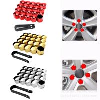 20Pcs Universal Anti Rust 19mm Chrome Glossy ABS Auto Trim Tyre Wheel Nut Screw Bolt Protection Covers Caps Car Styling