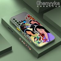 เคส Chenyyka สำหรับ Xiaomi Redmi โน๊ต8 Note8โปรโน้ต8T เคสลายการ์ตูนจาก Mulan เคสโทรศัพท์ซิลิโคนลายขอบสี่เหลี่ยมแข็งกันแรงกระแทกฝ้าแบบบางเคสนิ่มคลุมทั้งหมดป้องกันเลนส์กล้อง