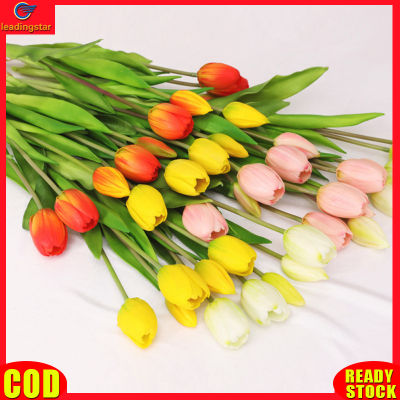 LeadingStar RC Authentic 5 Pcs Soft Rubber Artificial Tulip Bouquet Colorful Hand Tie Fake Flowers Decoration For Living Room Dining Table Wedding Party