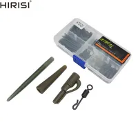 Hirisi Carp Memancing Aksesoris 80 PCS/20 Set Carp Memancing Lead Klip Memancing Putar Snap Carp Terminal Tackle