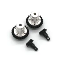 Axle Gear for 1/24 FMS FCX24 Metal Steel Front and Rear RC Crawler Car Upgrade Parts Silver