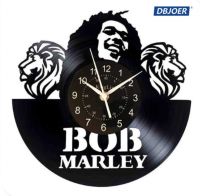 Hot sell Bob Marley Vinyl Record Wall Clock Fan Art Handmade Decor Unique Decorative Vinyl Clock 12 (30 cm)