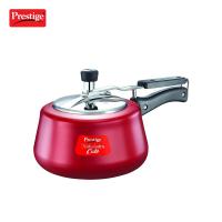 Prestige Nakshatra Aluminium Pressure Cooker, 2 Litres, Red