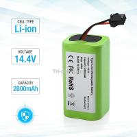 14.4V 2600mAh 18650 Replacement Battery for Conga Excellence 990 Ecovacs Deebot N79S N79 DN622 Eufy Robovac 11 11S 12 15C 15S （สต็อกสำเร็จรูป） agapi