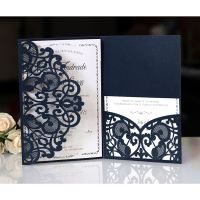 【CW】 1pcs Cut Wedding Invitation Cards Greeting Card Customize Business With Supplies